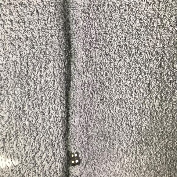 Polaris‎ Fleece Sweater Womens Sz M Gray White Stars Hooded Long Sleeves V-Neck - Picture 6 of 8